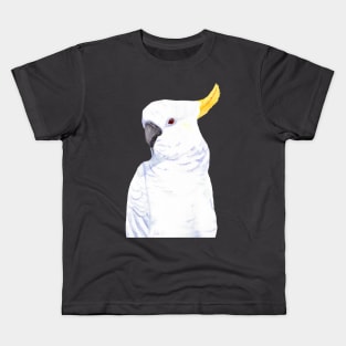 sulphur-crested cockatoo watercolor Kids T-Shirt